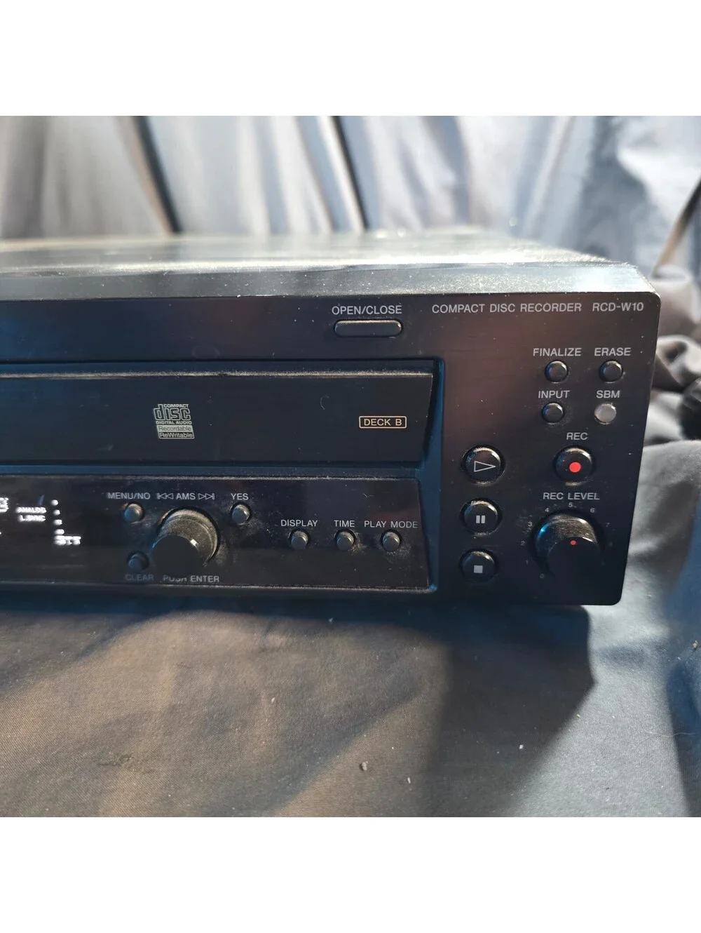Sony RCD-W10 Dual Deck CD Recorder  No Remote Tested & Working